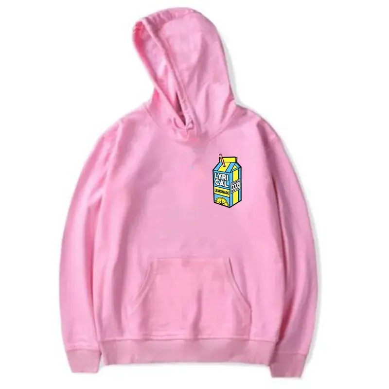 Red Hooded Sweatshirt with Lyrical Lemonade Print for Men Women - Image 14