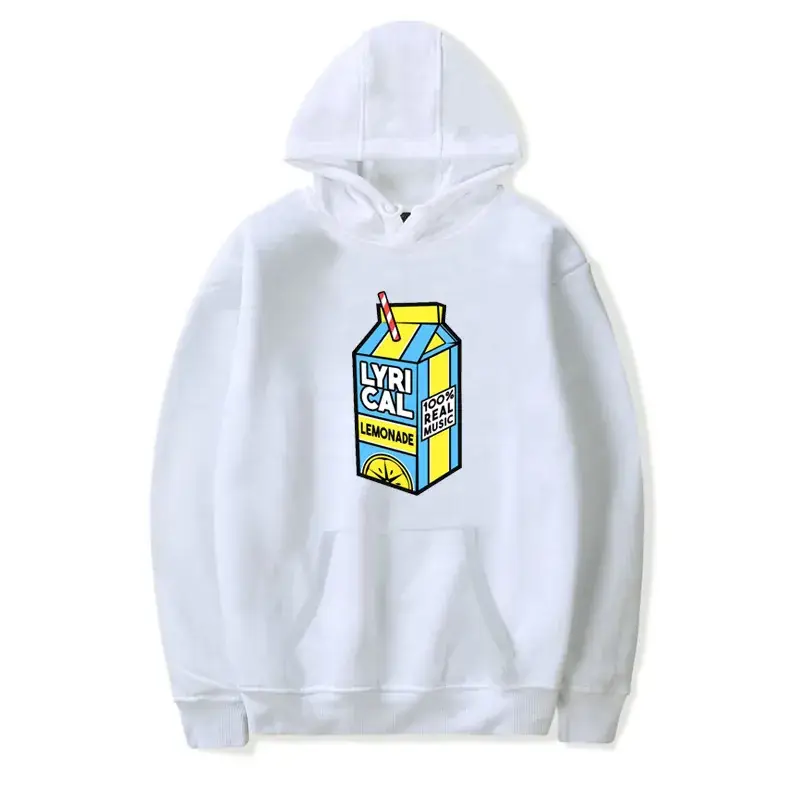 Red Hooded Sweatshirt with Lyrical Lemonade Print for Men Women - Image 3