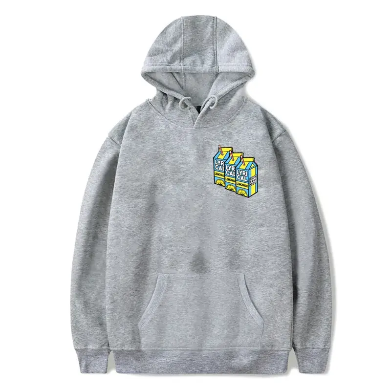 Red Hooded Sweatshirt with Lyrical Lemonade Print for Men Women - Image 9