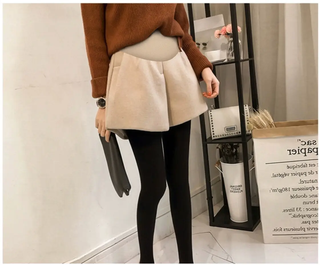 Maternity Belly Support Pants Woolen Shorts Boot Socks — feature 10