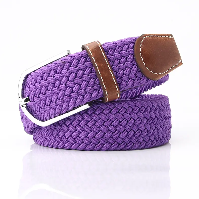 Women's Blue Braided Rope with Pin Buckle