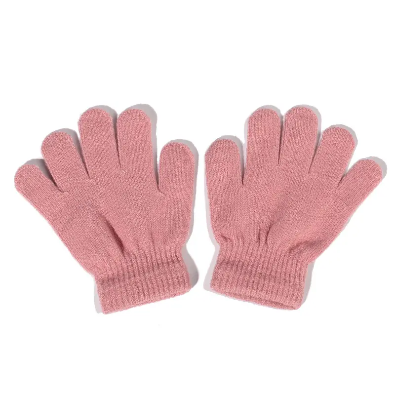 Winter Kidsren's Scarf Hat Two-Piece Set Pom-Pom Baby Baby Knitted Hat Warm Wool Fleece-Lined Thickeneded Neck Cover