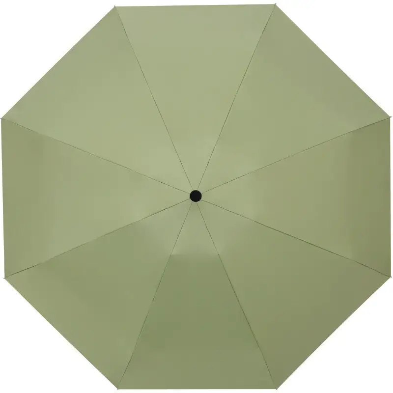Mini Pocket Folding Rain Umbrella Black 8-Bone Design - Image 12