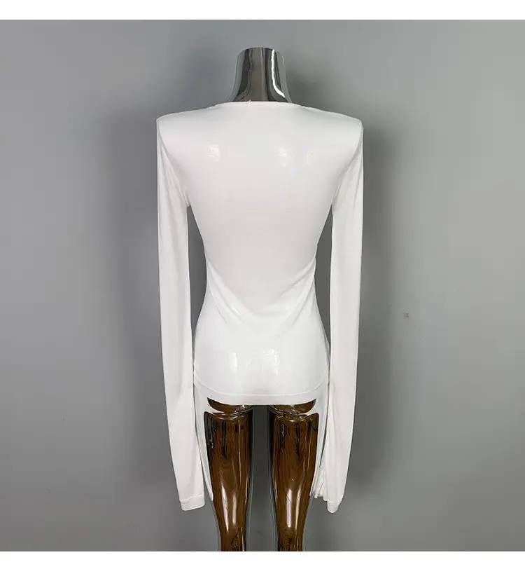 Korean Slim Fit T-Shirt Long Sleeve Round Neck — feature 40