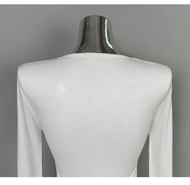 Korean Slim Fit T-Shirt Long Sleeve Round Neck — feature 45