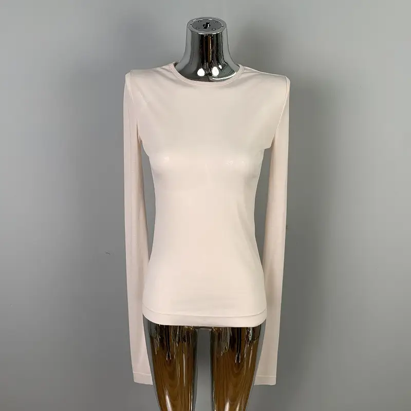 Korean Slim Fit T-Shirt Long Sleeve Round Neck