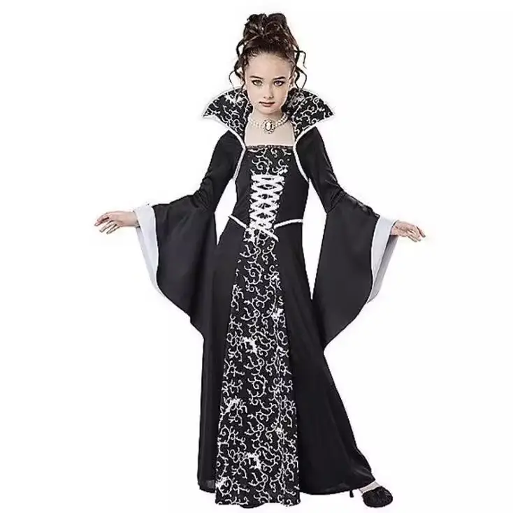 Witch Costume Lace-Up Long Sleeve Black - Image 4