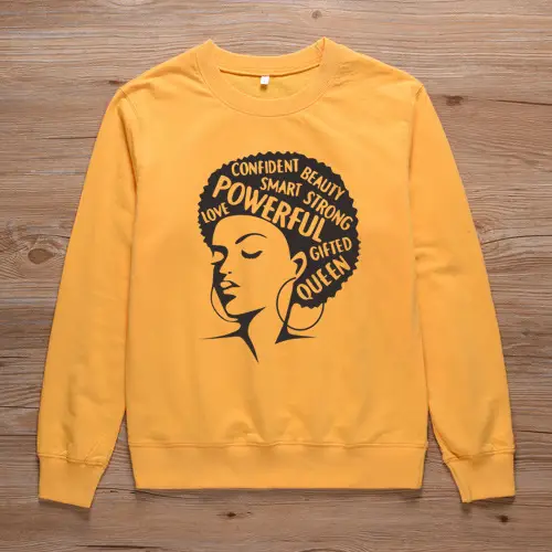 Pink Round Neck Sweatshirt with Confidence Graphic - Image 4