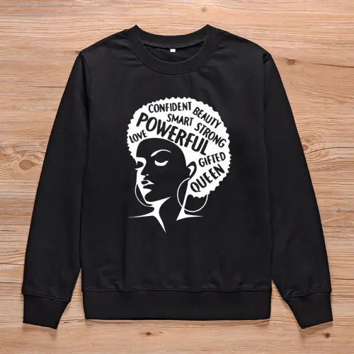 Pink Round Neck Sweatshirt with Confidence Graphic - Image 2