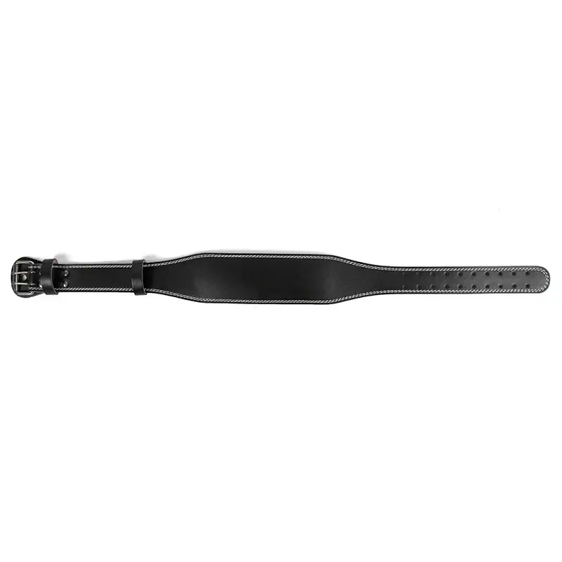 Men's Black Leather Squat Belt Hard Pull