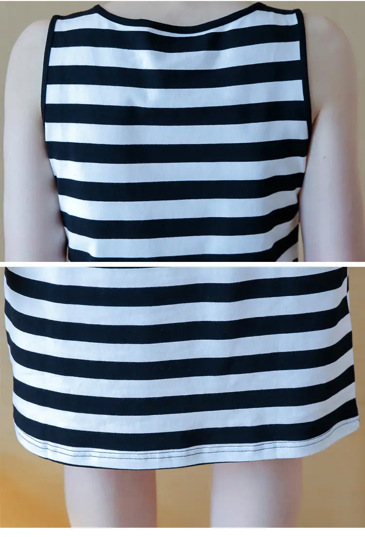 Women Hello Print Striped Skirt Summer Suit 2025 — feature 24