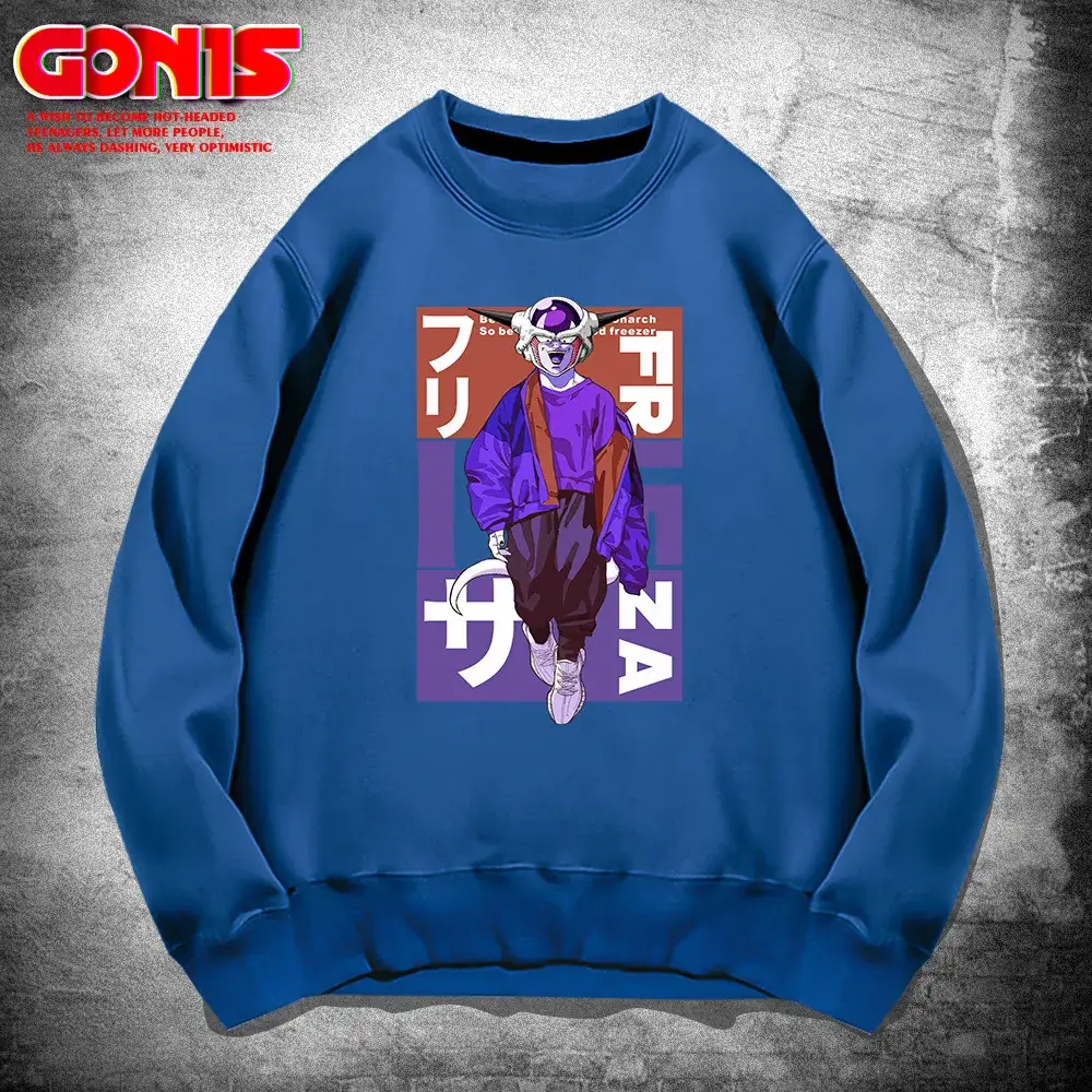 Men's Women's Anime Friza Sweatshirt Yellow Spring Autumn - Image 5