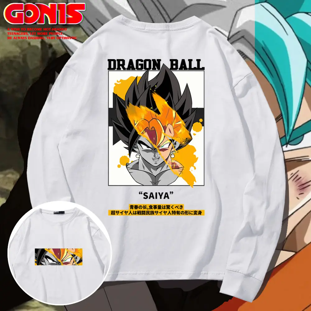 Men's Dragon Ball Graphic Sweatshirt Pink Pure Cotton - Image 11