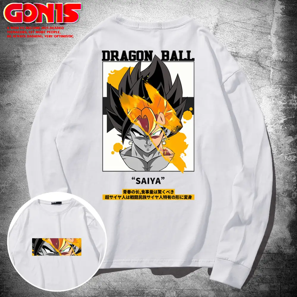 Men's Dragon Ball Graphic Sweatshirt Pink Pure Cotton - Image 2