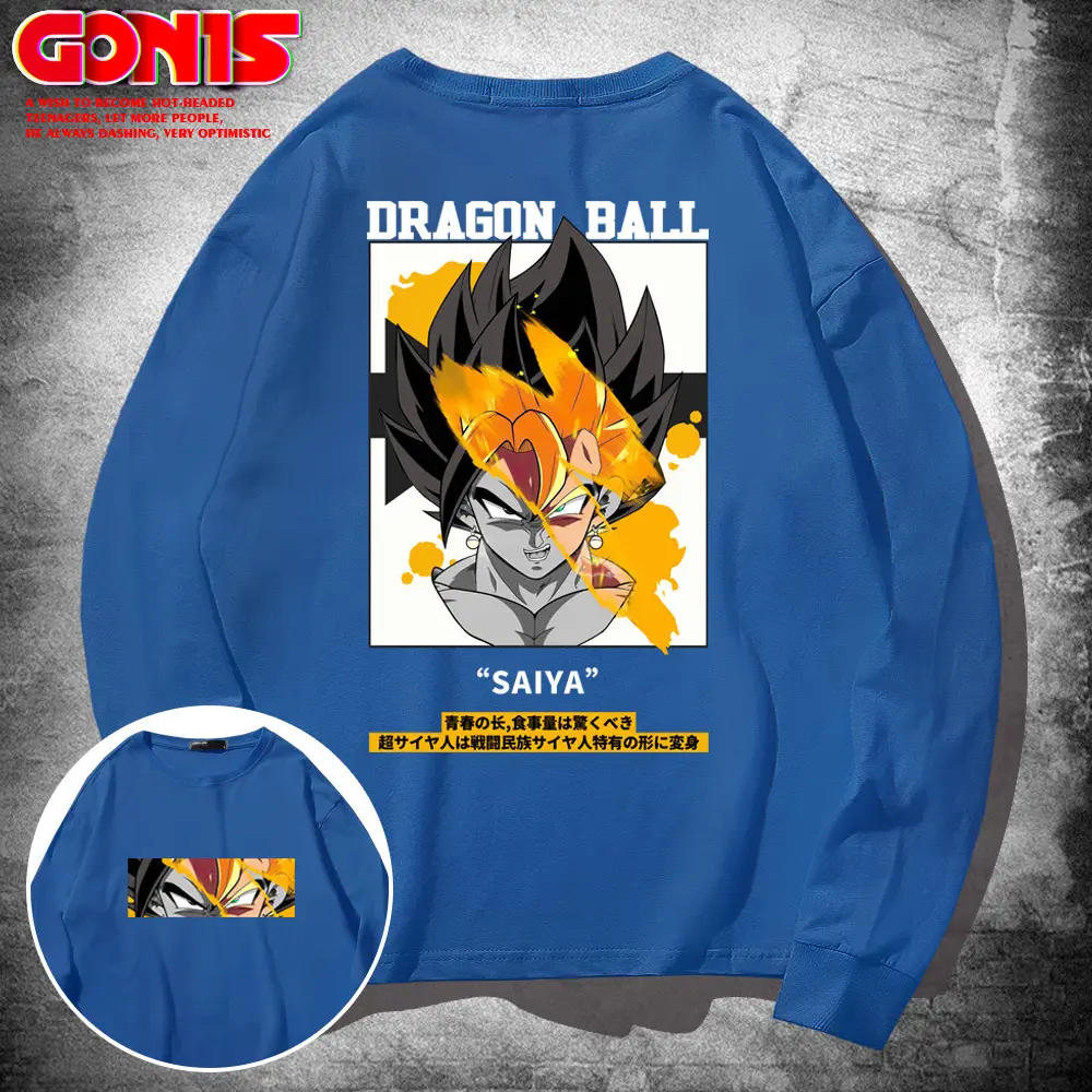 Men's Dragon Ball Graphic Sweatshirt Pink Pure Cotton - Image 5