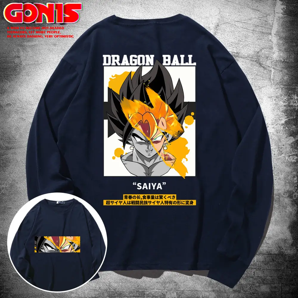 Men's Dragon Ball Graphic Sweatshirt Pink Pure Cotton - Image 9
