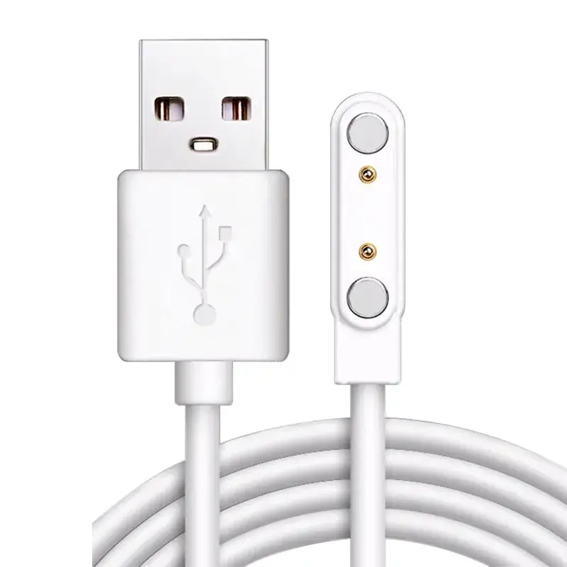 3u Magnetic Charging Cable 2PIN Smart Watch Data Line 60cm