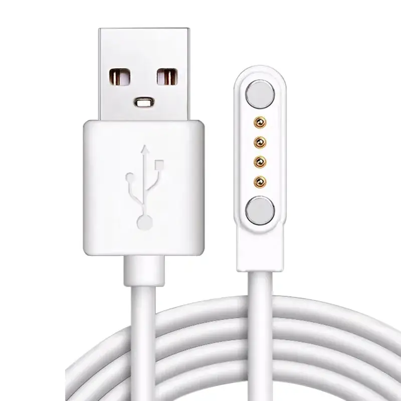3u Magnetic Charging Cable 2PIN Smart Watch Data Line 60cm