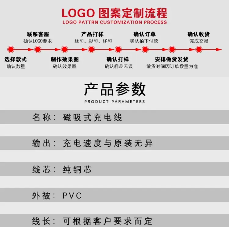 3u Magnetic Charging Cable 2PIN Smart Watch Data Line 60cm — feature 12