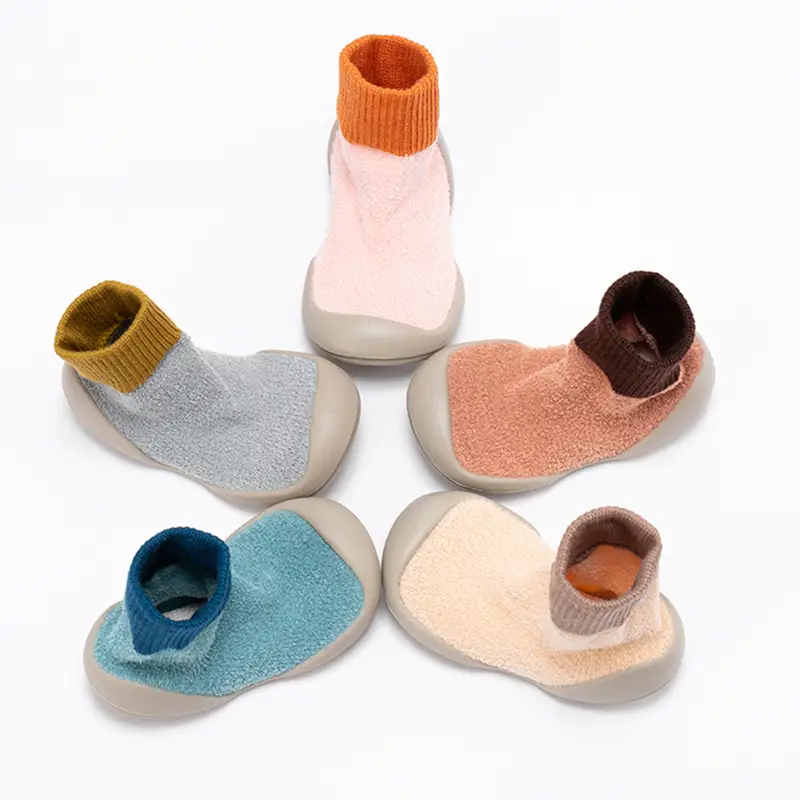 Cartoon Three-Dimensional Baby Socks Blue Soft Sole Mid-Tube