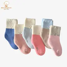 Cartoon Three-Dimensional Baby Socks Blue Soft Sole Mid-Tube — feature 13