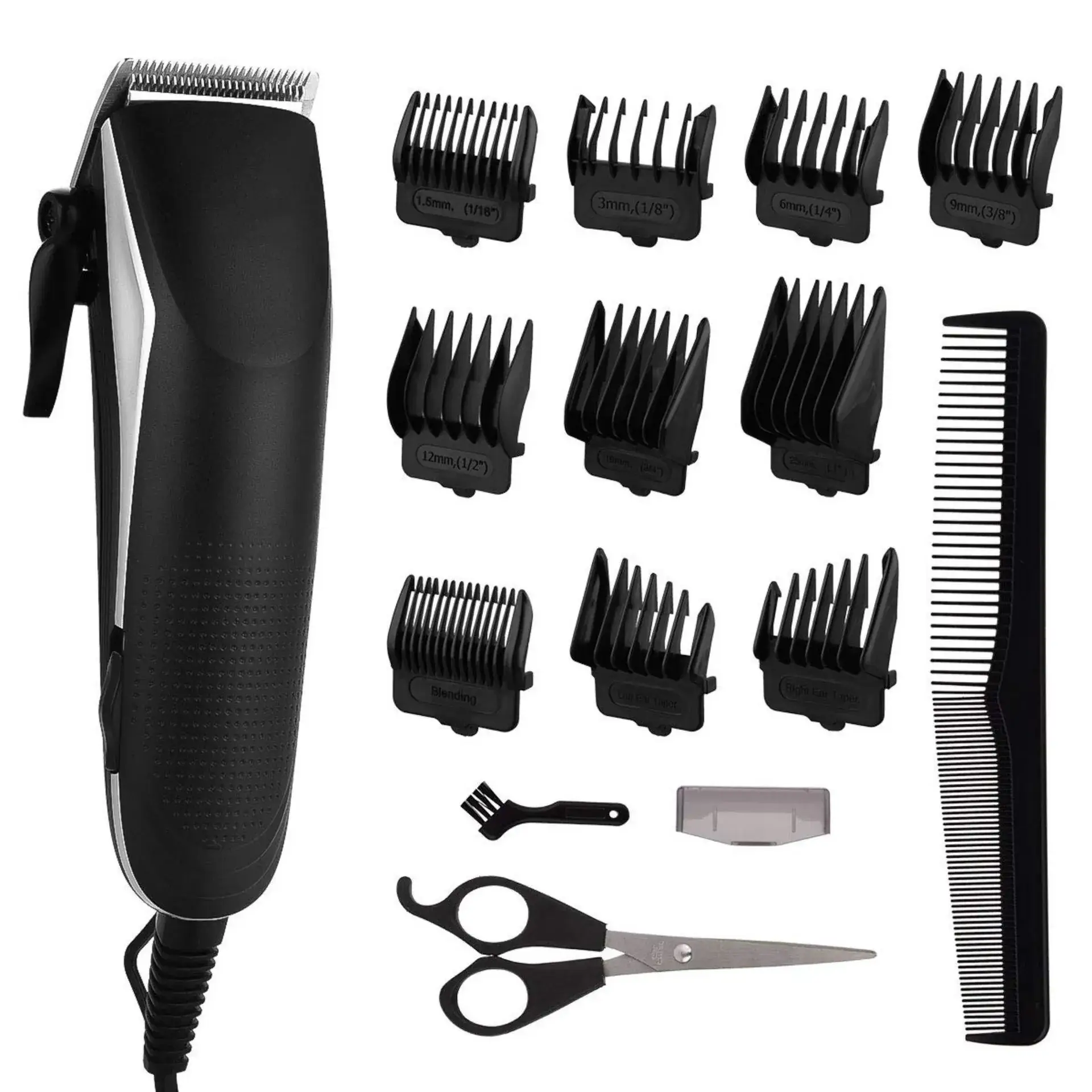 Professional Silent Hair Clipper with 12 Blades Set - Image 5