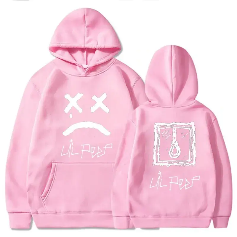 Lil Peep Fleece Hoodie Black XL - Image 6