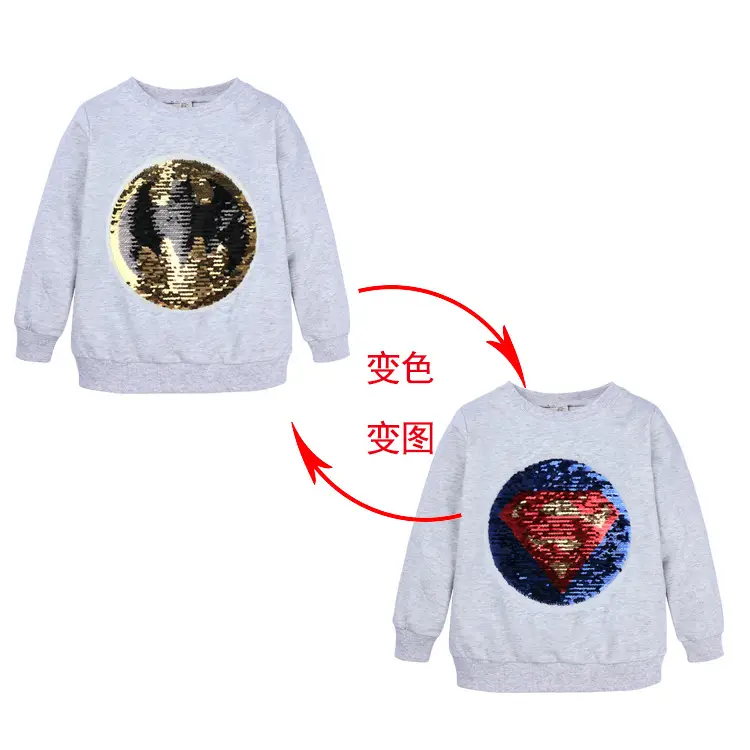 Spider Design Color-Changing Kids Sweatshirt White - Image 6