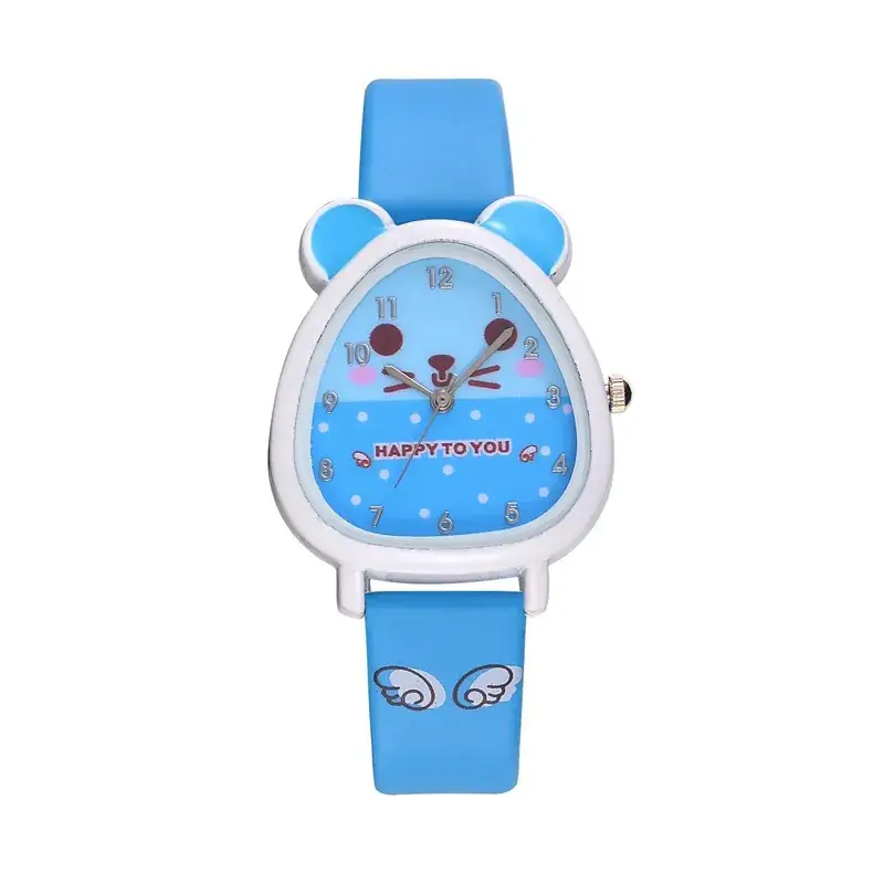 Cute Cat Design Kids Watch Blue Quartz - Image 8