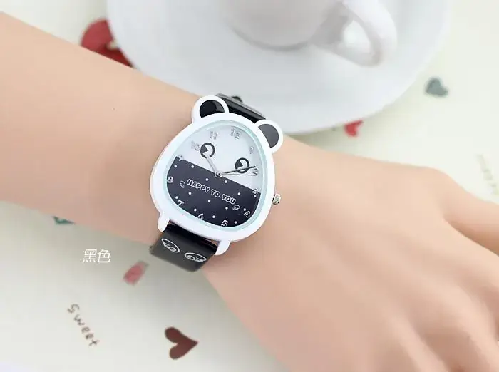 Cute Cat Design Kids Watch Blue Quartz - Image 4