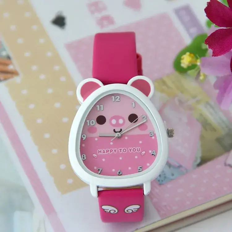 Cute Cat Design Kids Watch Blue Quartz - Image 6