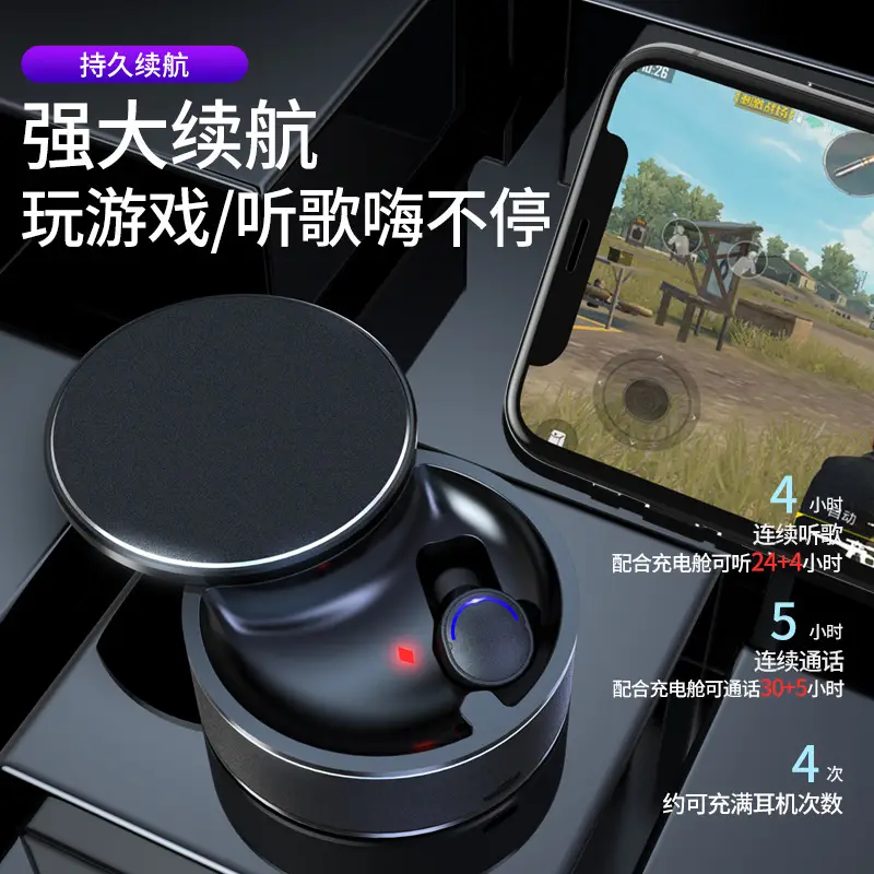 Bluetooth Headset ME-8 Magnetic Single Ear 5.0 Aluminum - Image 8