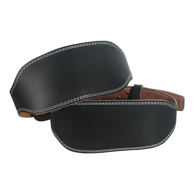 Men's Leather Fitness Belt Weightlifting Protective