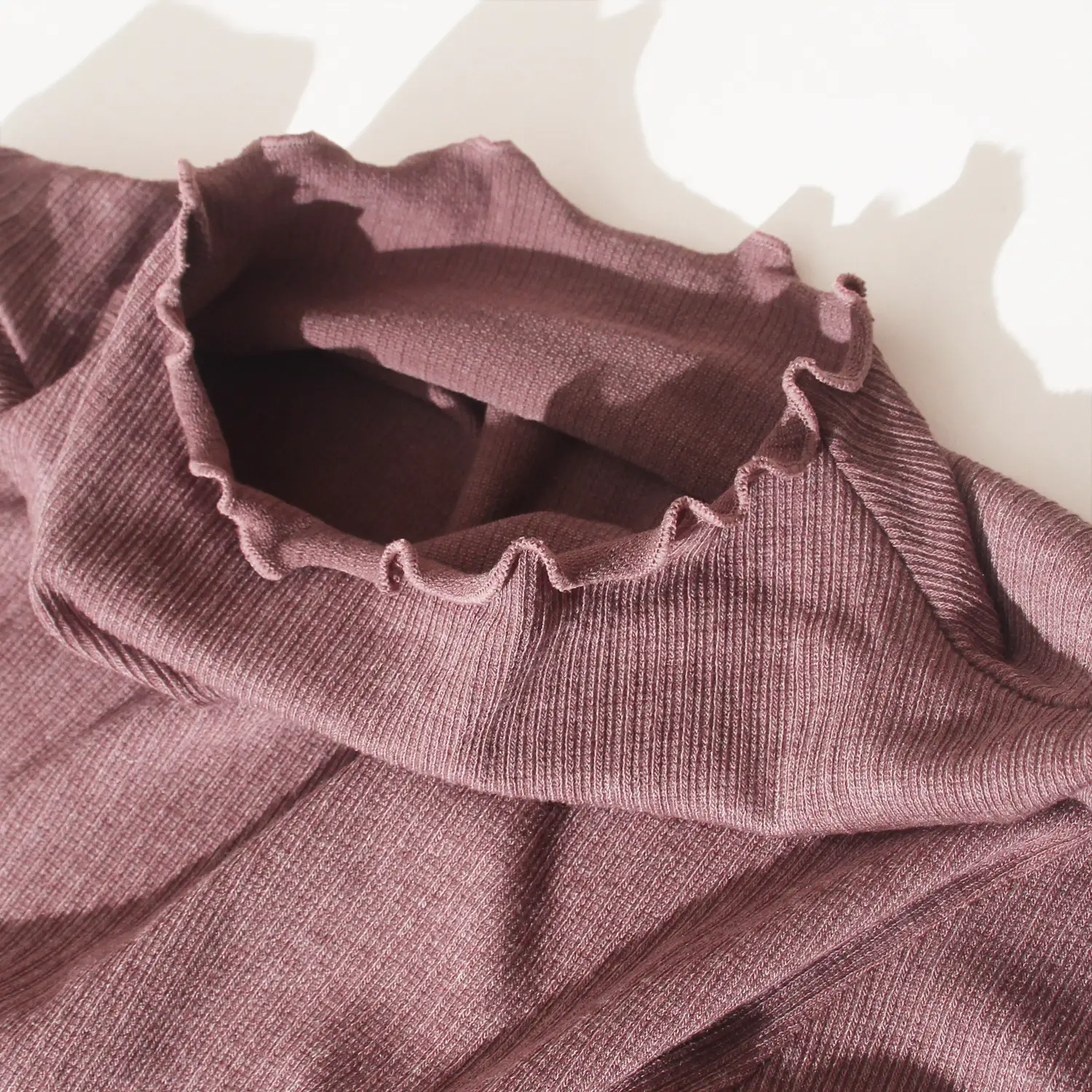 Black Ruffled Turtleneck for Women Winter Warmth — feature 8