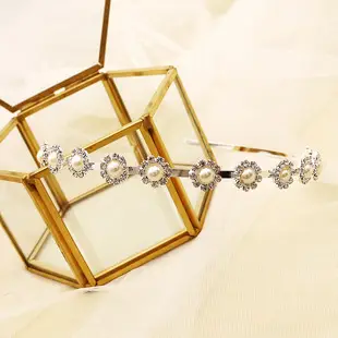 Double Layered Pearl Bridal Headband 2cm Height 12.5cm Width — feature 8