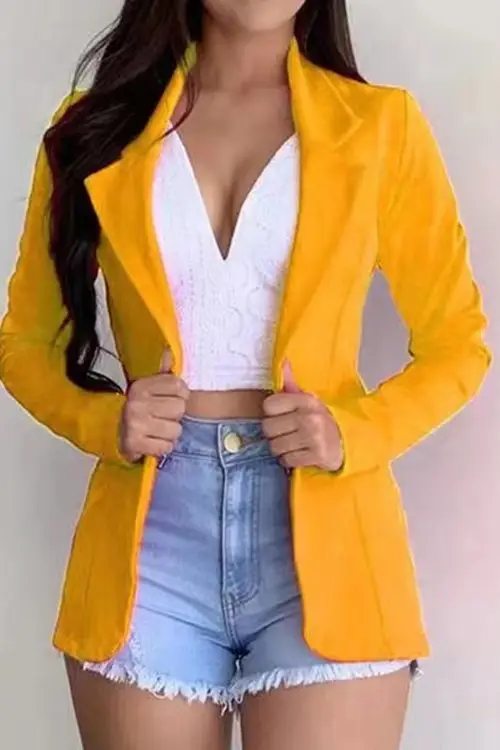 2023 Long Sleeve Slim Fit Women's Suit Multi Color — feature 6