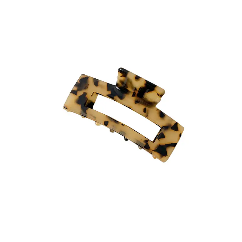 Korean Acrylic Hair Clip Purple Gradient Square Shape - Image 21