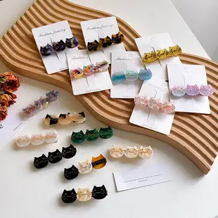 Korean Acrylic Hair Clip Purple Gradient Square Shape — feature 19