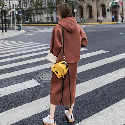 2019 Fat Girl Western Dress Large Size Slimming Two Piece Suit - Image 4