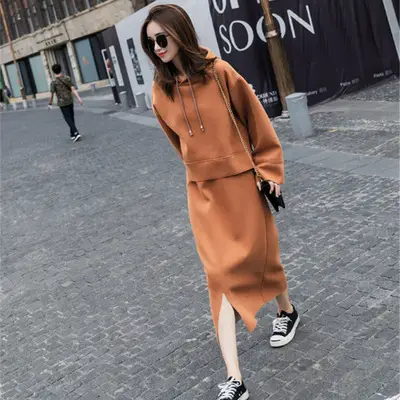 2019 Fat Girl Western Dress Large Size Slimming Two Piece Suit - Image 5