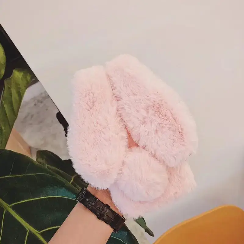 Plush Rabbit Ears Phone Case for iPhone 15