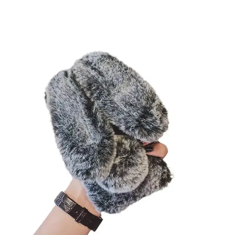 Plush Rabbit Ears Phone Case for iPhone 15