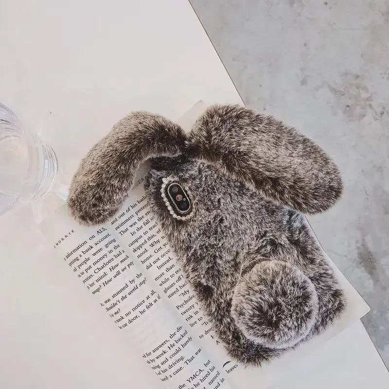 Plush Rabbit Ears Phone Case for iPhone 15 — feature 15
