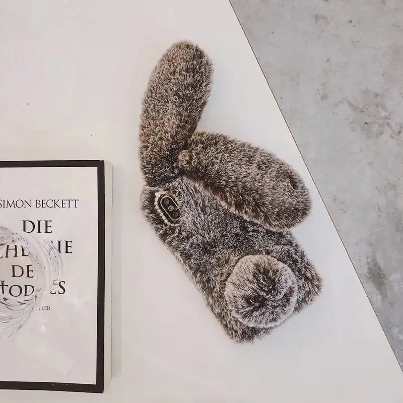 Plush Rabbit Ears Phone Case for iPhone 15 — feature 19