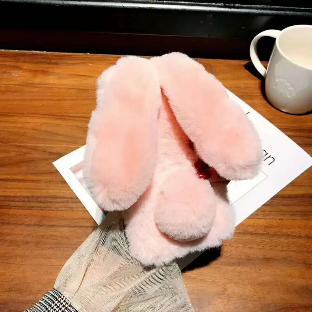 Plush Rabbit Ears Phone Case for iPhone 15 — feature 7