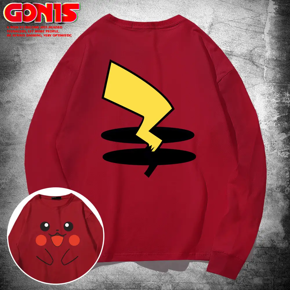 Japanese Animation Long Sleeve T-Shirt Black Men Women Spring Autumn Wear - Image 13