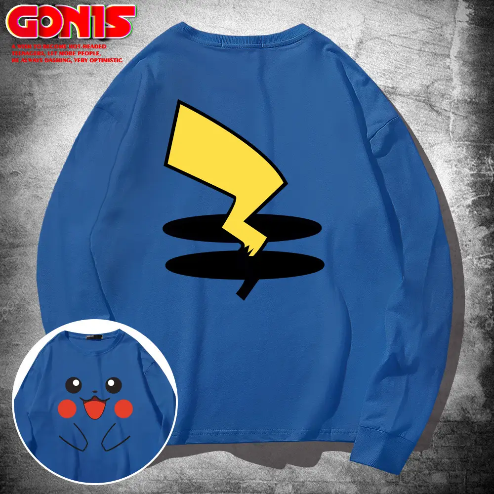 Japanese Animation Long Sleeve T-Shirt Black Men Women Spring Autumn Wear - Image 14