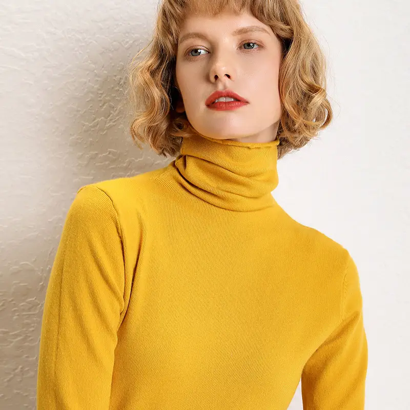 Women's 25W Turtleneck Knitwear Olive Green - Image 17