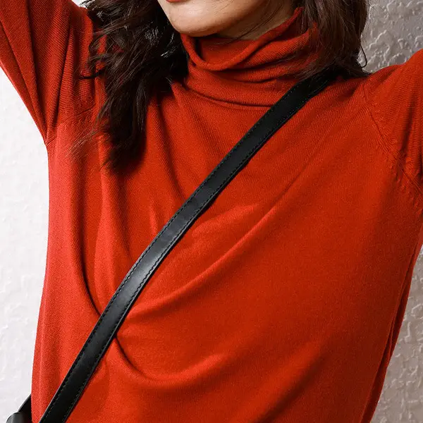 Women's 25W Turtleneck Knitwear Olive Green - Image 12