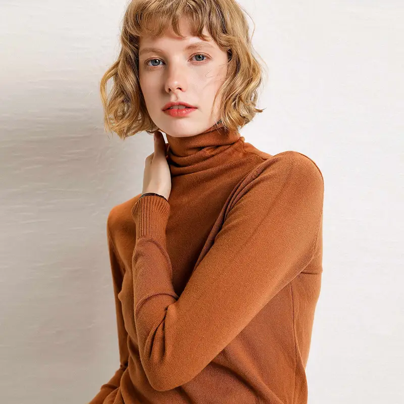 Women's 25W Turtleneck Knitwear Olive Green - Image 2